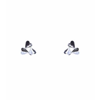 Silver Heart Stud Earrings 