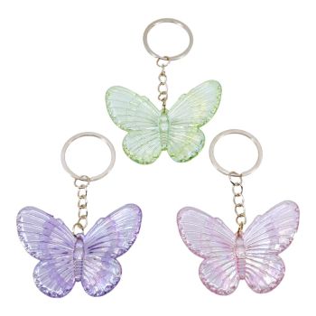 Assorted Butterfly Keyrings