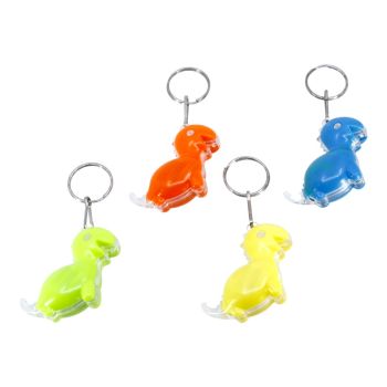 Assorted Flashing Dinosaur Keyrings