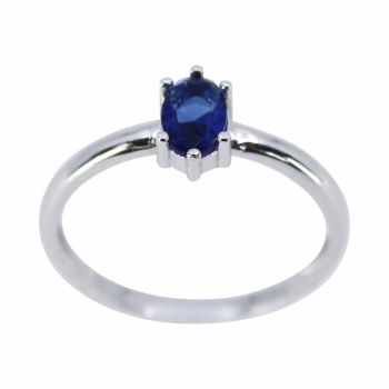 Silver Sapphire CZ Ring (£6.50 Each)