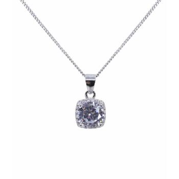 Silver Clear CZ Pendant (£5.95 Each)