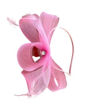 Ladies Summer Fascinator On Satin Covered Headband -(£2.50 Each )