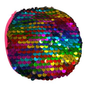 Rainbow Sequin Velvet Purse -(£0.70