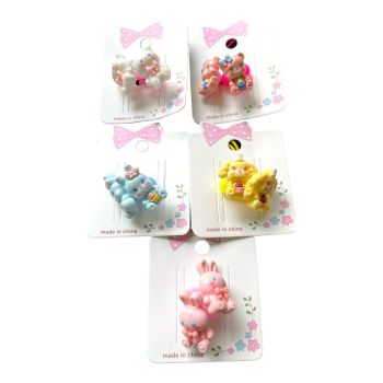 Girls Acrylic Rabbit Elastics 