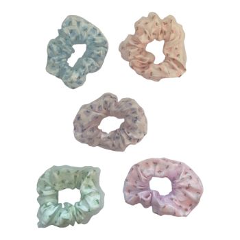 Girls/Ladies Summer Floral Scrunchies -(£0.30 Each )