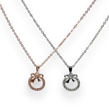Ladies Eternal Bow Pendant