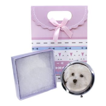 Mother`s Day Boxed Dog Compact Mirror Gift Set