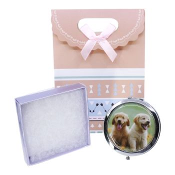 Mother`s Day Boxed Dog Compact Mirror Gift Set