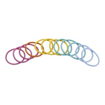 Bright Assorted Super Stretch Small Hair Elastics