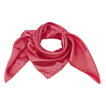 Plain satin square scarves.
