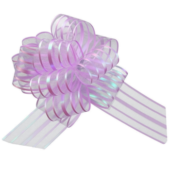 Pull Flower Ribbon Bows-Lilac