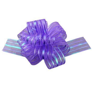 Pull Flower Ribbon Bows-Purple