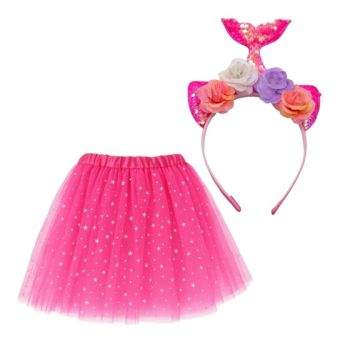 Glitter Tutus & Mermaid Headband Set