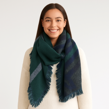 Assorted Ladies Chunky Winter Fringed Scarves
