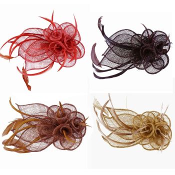 Assorted Sinamay Flower Fascinator 