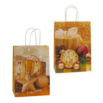 Assorted Recyclable Christmas Gift Bags 