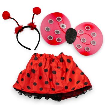 Ladybird Wings, Boppers and Tutu Set