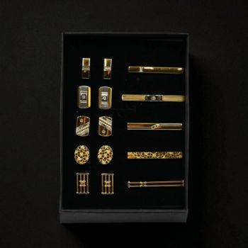 Cufflinks and Tie Clip Set 