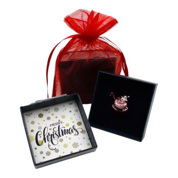 Boxed Christmas Cupake Brooch 
