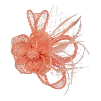 Sinamay Flower Comb Fascinator 
