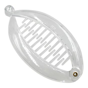 Clear acrylic banana clip.