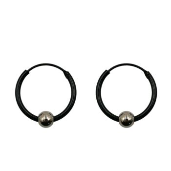 Stainless Steel 13mm Hoop Earrings 