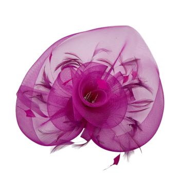 Mesh Flower Fascinator Comb