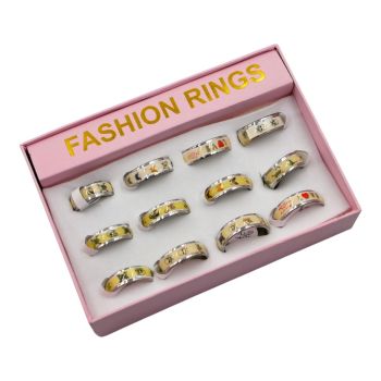 Boxed Stainless Steel Love Rings