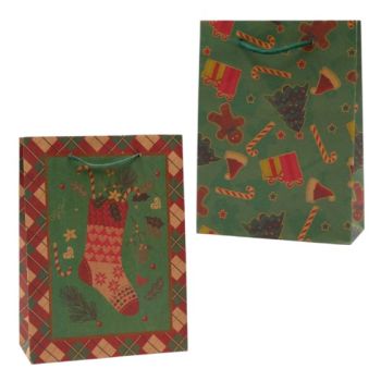 Assorted Medium Christmas Paper Gift Bag