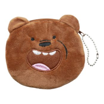 Plush Velvet Angry Dog Coin Purse
