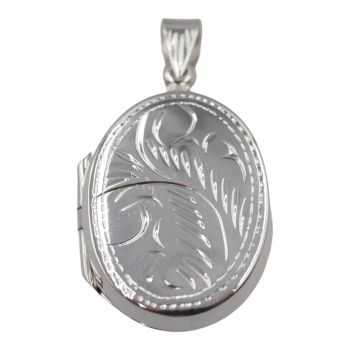 Sterling Silver oval locket.

