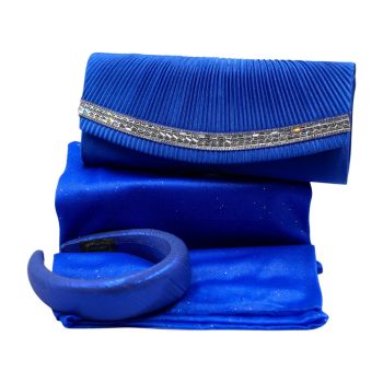 Royal Themed Alice Band, Scarf & Evening Bag Set
