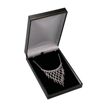 Black Leatherette Pendant/Necklace Box