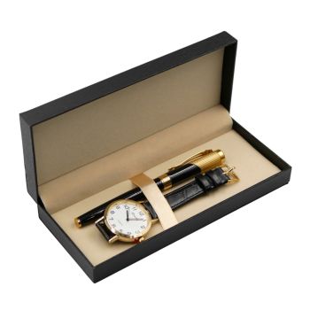 Gents Boxed Ink Pen & Watch Gift Set