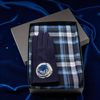 Ladies Boxed Endless Loop Scarf & Gloves Gift Set