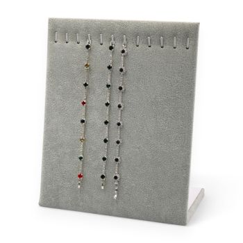 Grey Velvet Bracelet/ Necklace Display Stand
