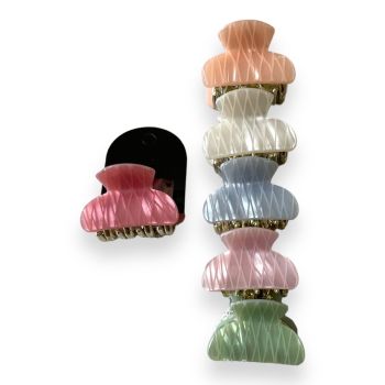 Gold Colour Plated Pearlized Mini Clamp 