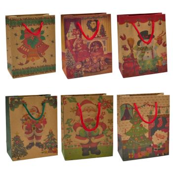 Mini Christmas Paper Gift Bags