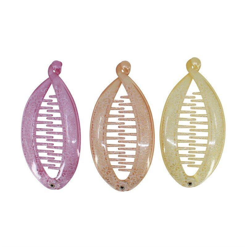 Buy Glitter And Floral Print Banana Clips (Approx 33p Each) Online