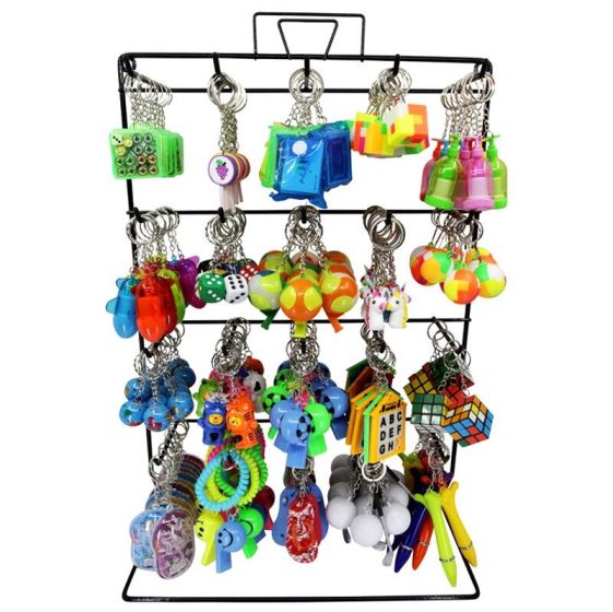 Assorted Novelty Keyring Stand Offer (Approx 20p Each)