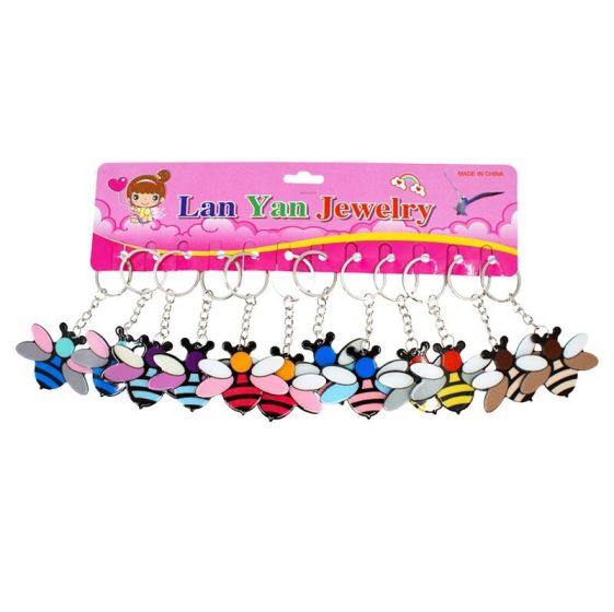 Assorted Bumble Bee Keyrings (£0.20 each)