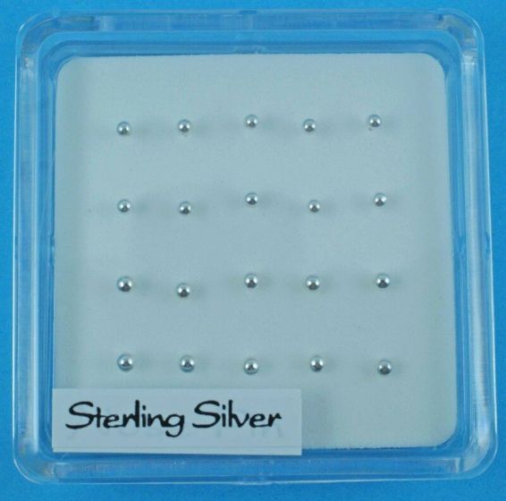Silver Assorted Ball Nose Studs