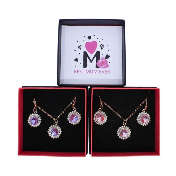Buy Mother's Day Necklace And Earrings Gift Set (£2.45 Each) Online ...