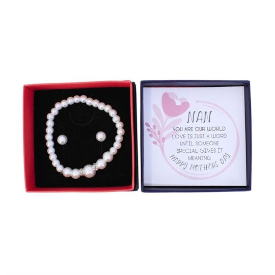 Mother's Day Pearls Bracelet Set (£1.20 each)