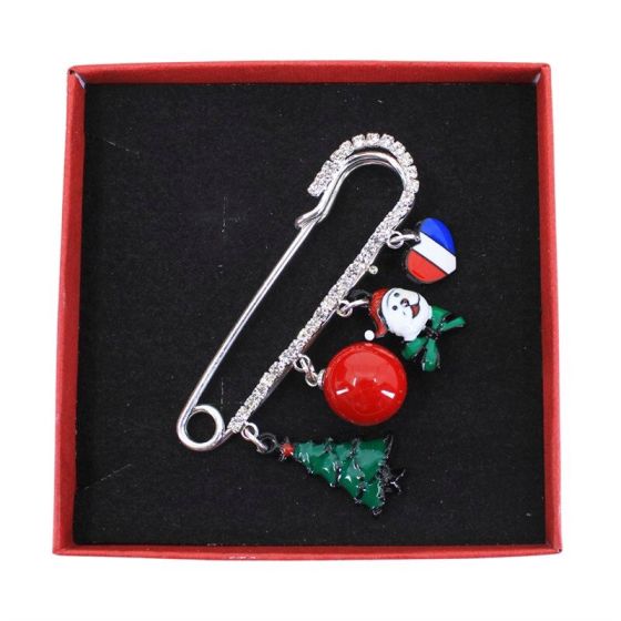 Boxed Christmas Brooch (£1.90 Each)