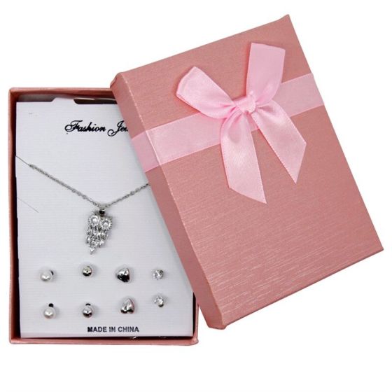Boxed Assorted Pendants & Earring Sets (Approx £2 Per Set)