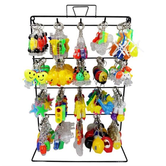 Assorted Flashing Novelty Keyring Stand Offer  (Approx 20p Each)