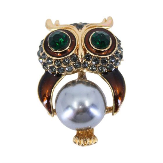 Venetti Diamante Owl Brooch  (£1.30 Each)
