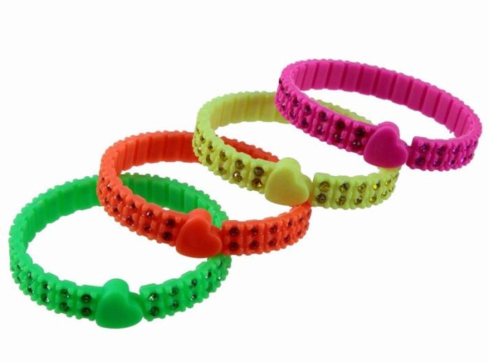 Assorted Silicone Bracelets (Approx 50p Each)