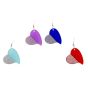 Glitter Heart Drop Earrings (30p each)